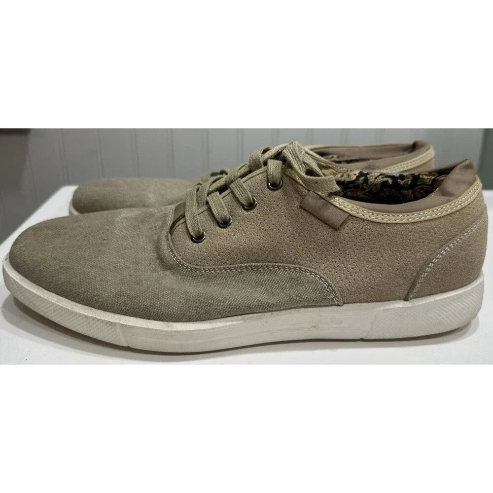 Robert David Hudson Men’s Canvas Lace Up Casual Shoes Sneakers Size 10